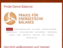 Tablet Screenshot of komm-in-balance.net